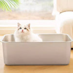 Stainless steel litter box