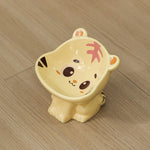 Cute Cat Ceramic Bowl Raised