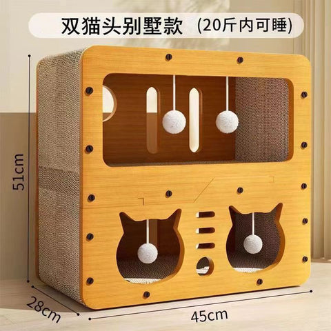 LARGE SIZE Double story Scratching board with toy