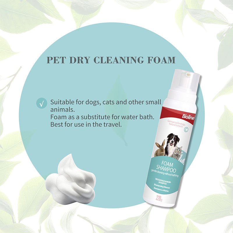 BIOLINE - FOAM SHAMPOO CLEANING WATER-FREE 220g