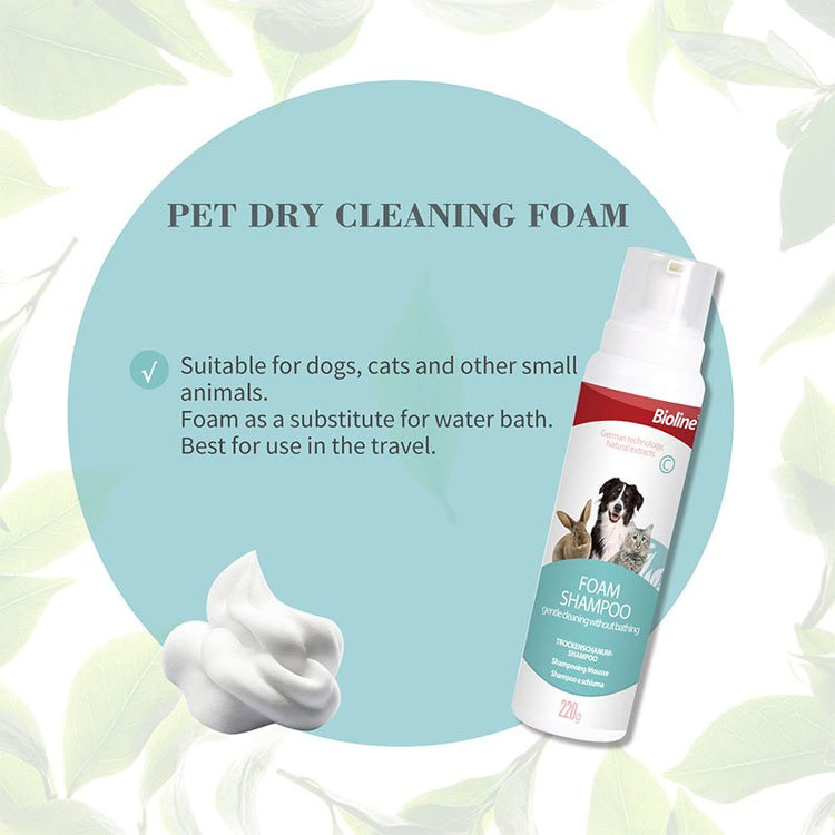 BIOLINE - FOAM SHAMPOO CLEANING WATER-FREE 220g
