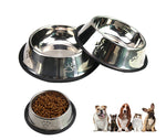 SUPER SAVER Stainless Steel pet Bowl with rubber base