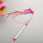 Cat toy steel wire teasing stick