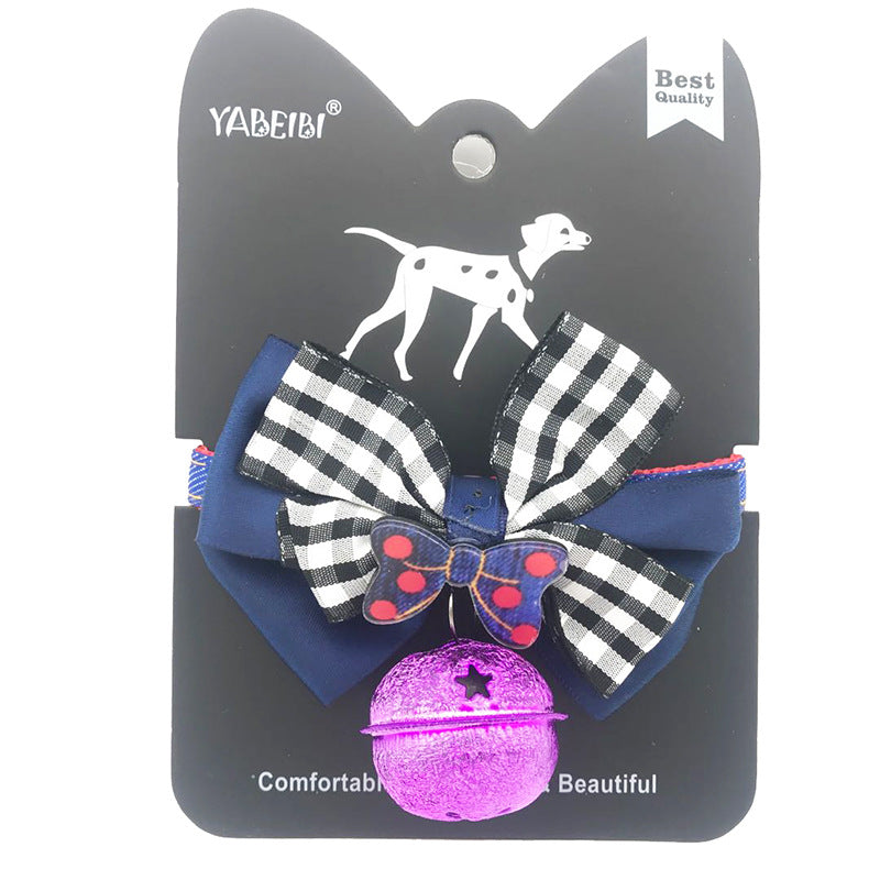 Cute dog and cat Pet Tie with bell WITH BOW