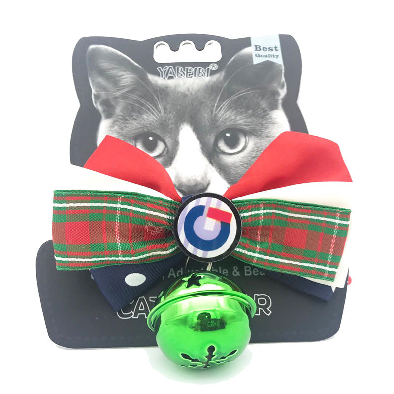 Cute dog and cat Pet Tie with bell WITH BOW