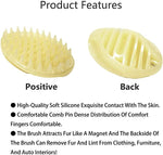 Pet Sticky Hair Massage Brush Super Soft Silicone Great for The Bath Deshedding and Massaging & Grooming Your Pet - for Dogs Cat Rabbit Puppy and Other Pets (Large)