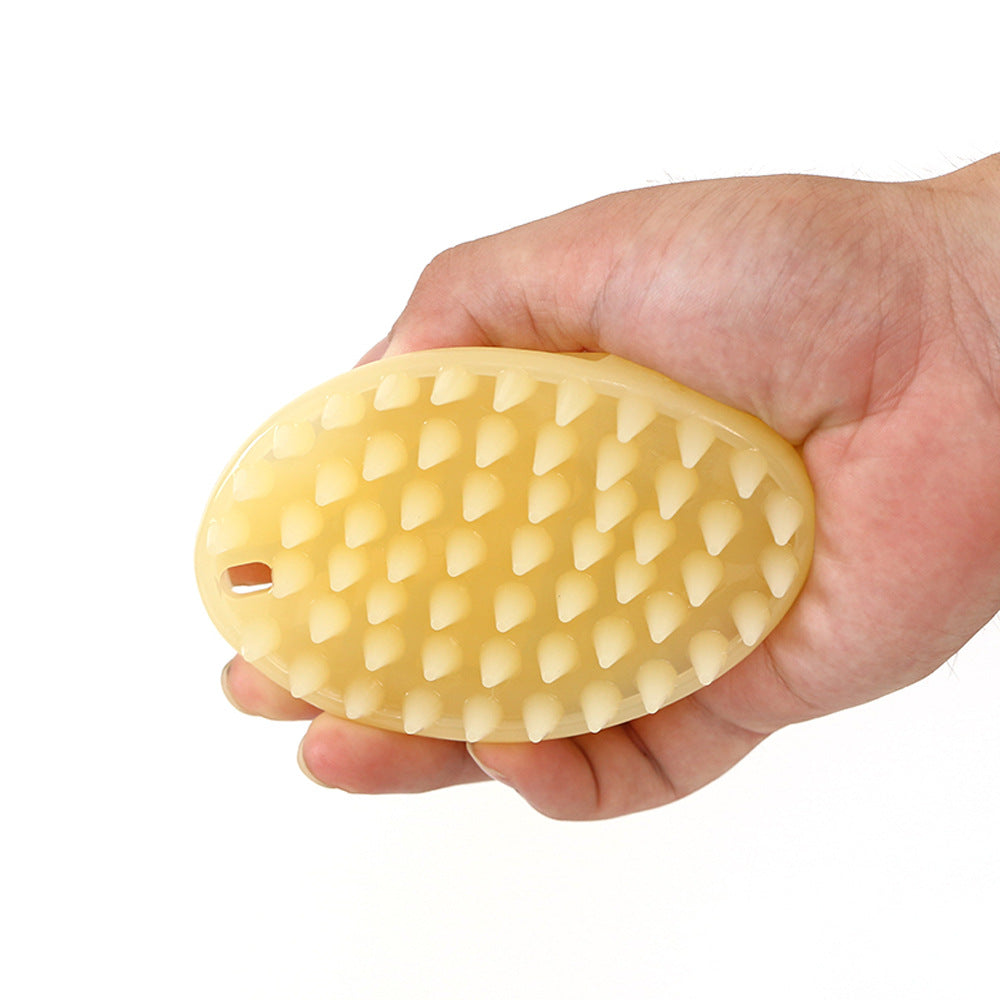 Pet Sticky Hair Massage Brush Super Soft Silicone Great for The Bath Deshedding and Massaging & Grooming Your Pet - for Dogs Cat Rabbit Puppy and Other Pets (Large)