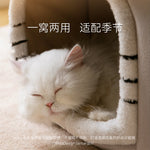Double roof detachable and washable dog and cat house LARGE SIZE