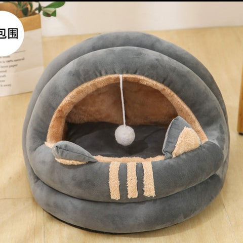 Cute Cat and Puppy Bed Large Size