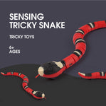 Smart Sensing Snake Cat Toys Eletronic Interactive Toys for Cats USB Charging Cat