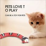 Smart Sensing Snake Cat Toys Eletronic Interactive Toys for Cats USB Charging Cat