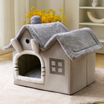 Double roof detachable and washable dog and cat house LARGE SIZE