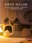 Double roof detachable and washable dog and cat house LARGE SIZE