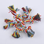 Pet dog bite rope toy dog bite resistant double knot rope cotton rope