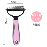 Pet Hair Removal Comb Double-sided Stainless Steel Pet Knot Comb