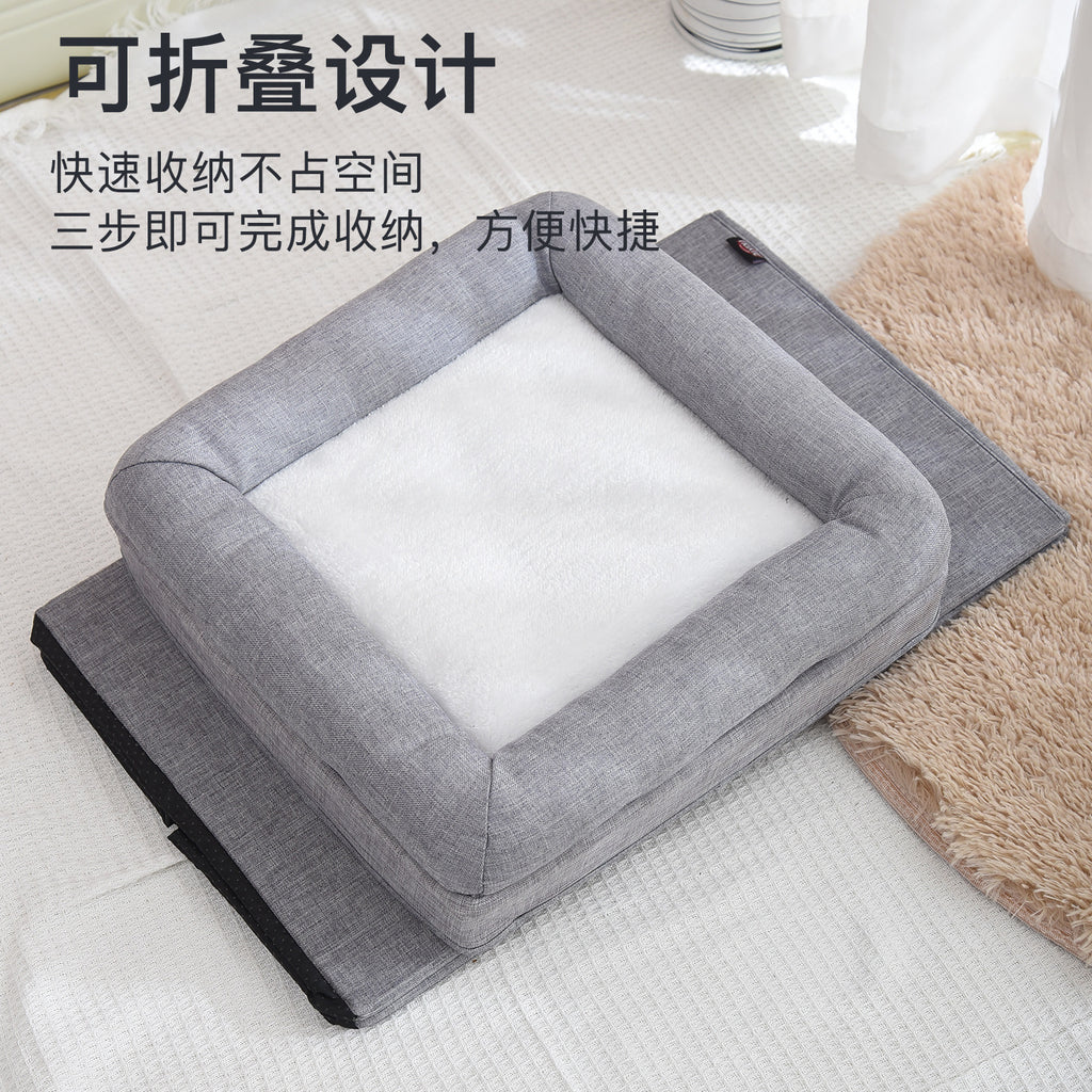 Three layer cat house with cotton mat and scratching post