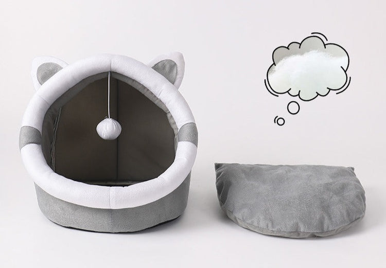 Cute Cat Bed with mat