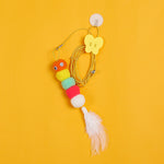 Cat toy hanging door retractable