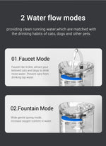 Pet water dispenser automatic cycle fountain